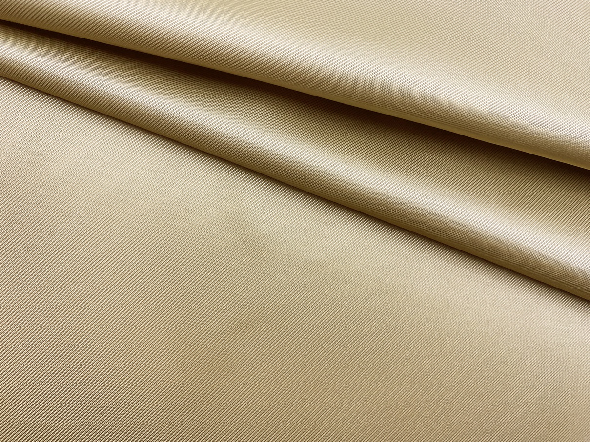 Ткань Подкладочная золотистого цвета однотонная  33404 1