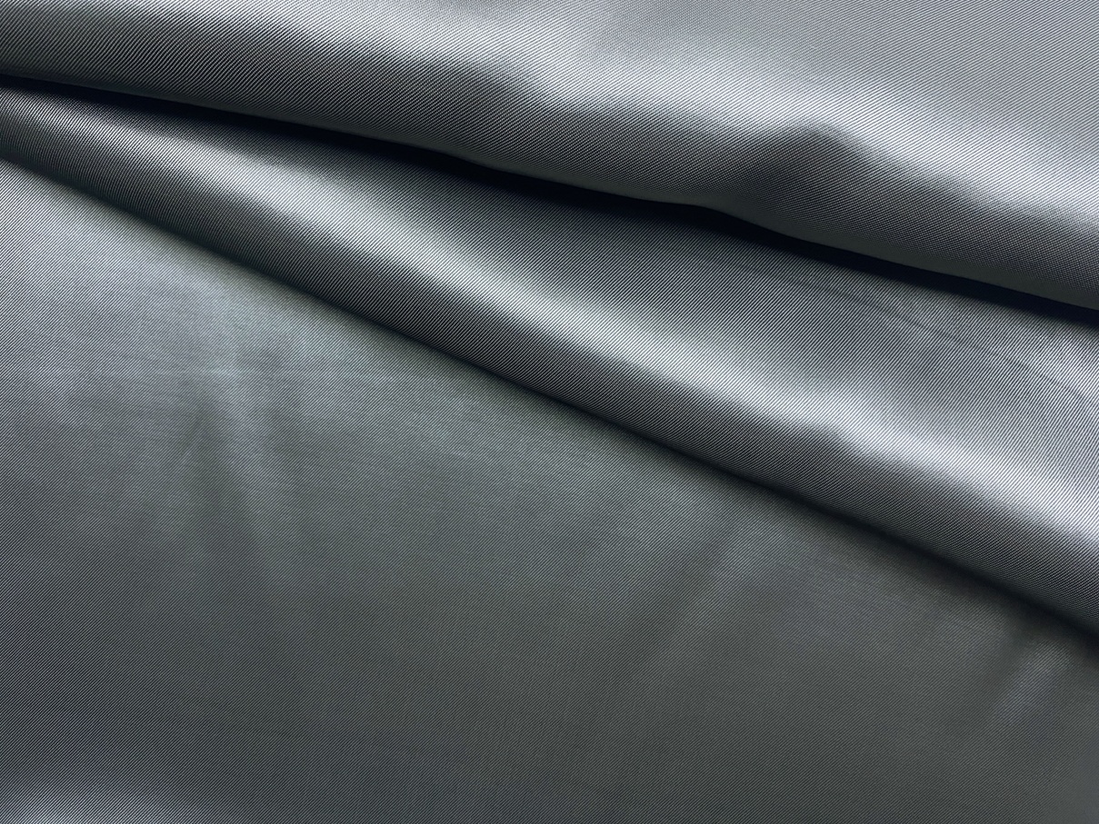 Ткань Подкладочная тёмно-серого цвета  однотонная    33417 1